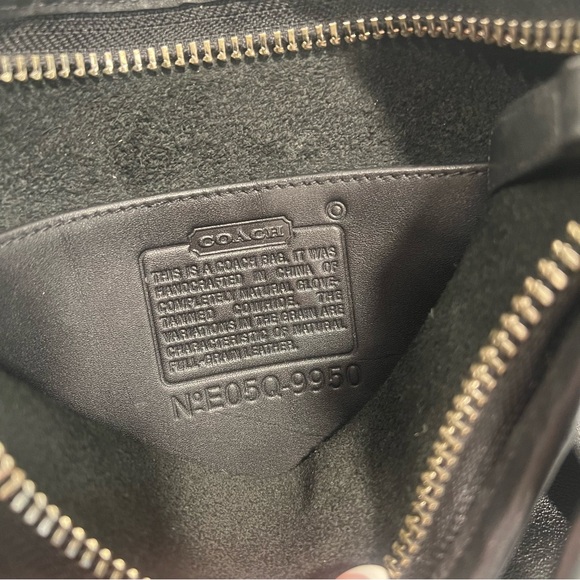 SOLD VINTAGE COACH Black Leather & Nickle Hardware Janice Legacy Bag #9959 - Picture 13 of 13